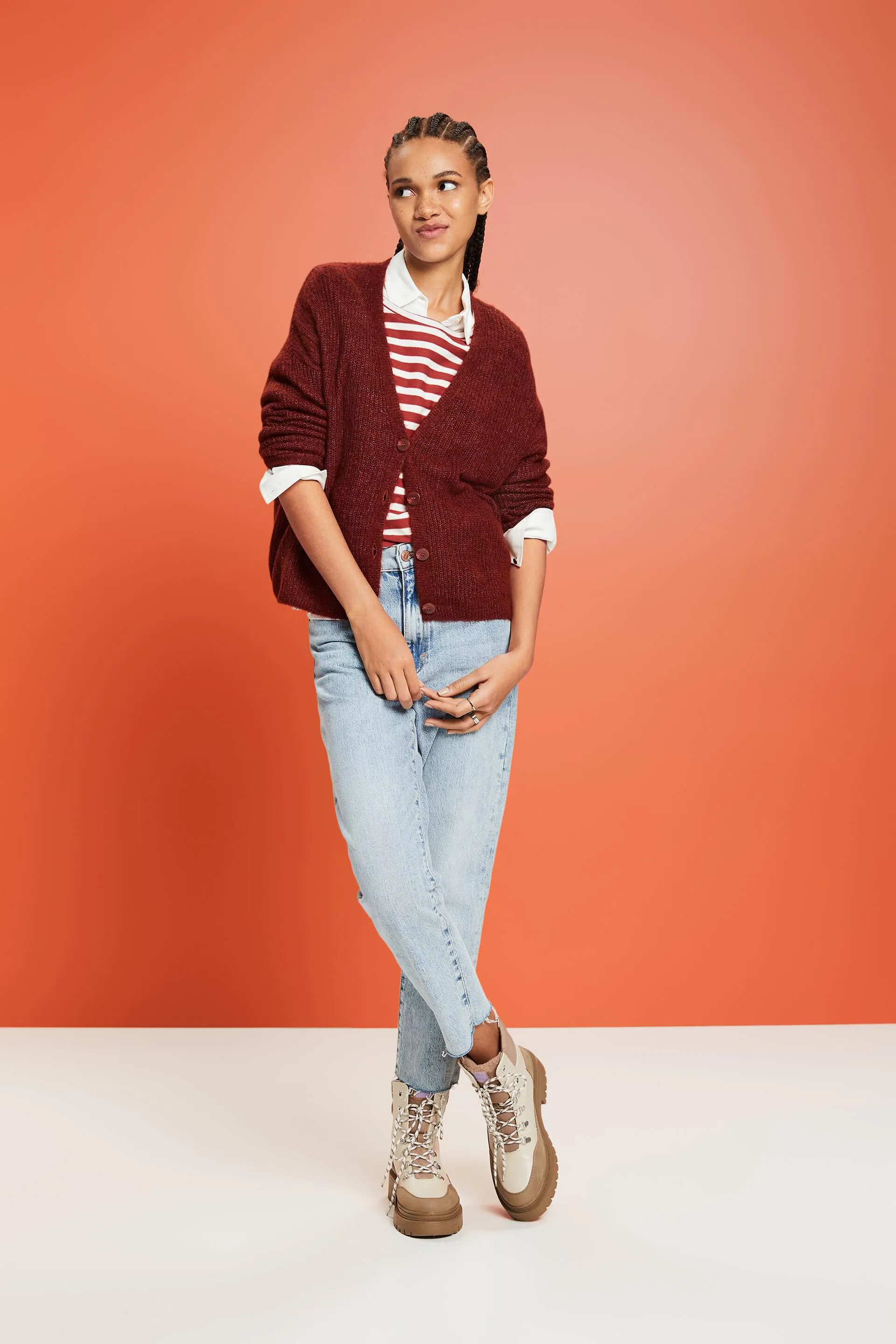 T-shirt a righe in cotone