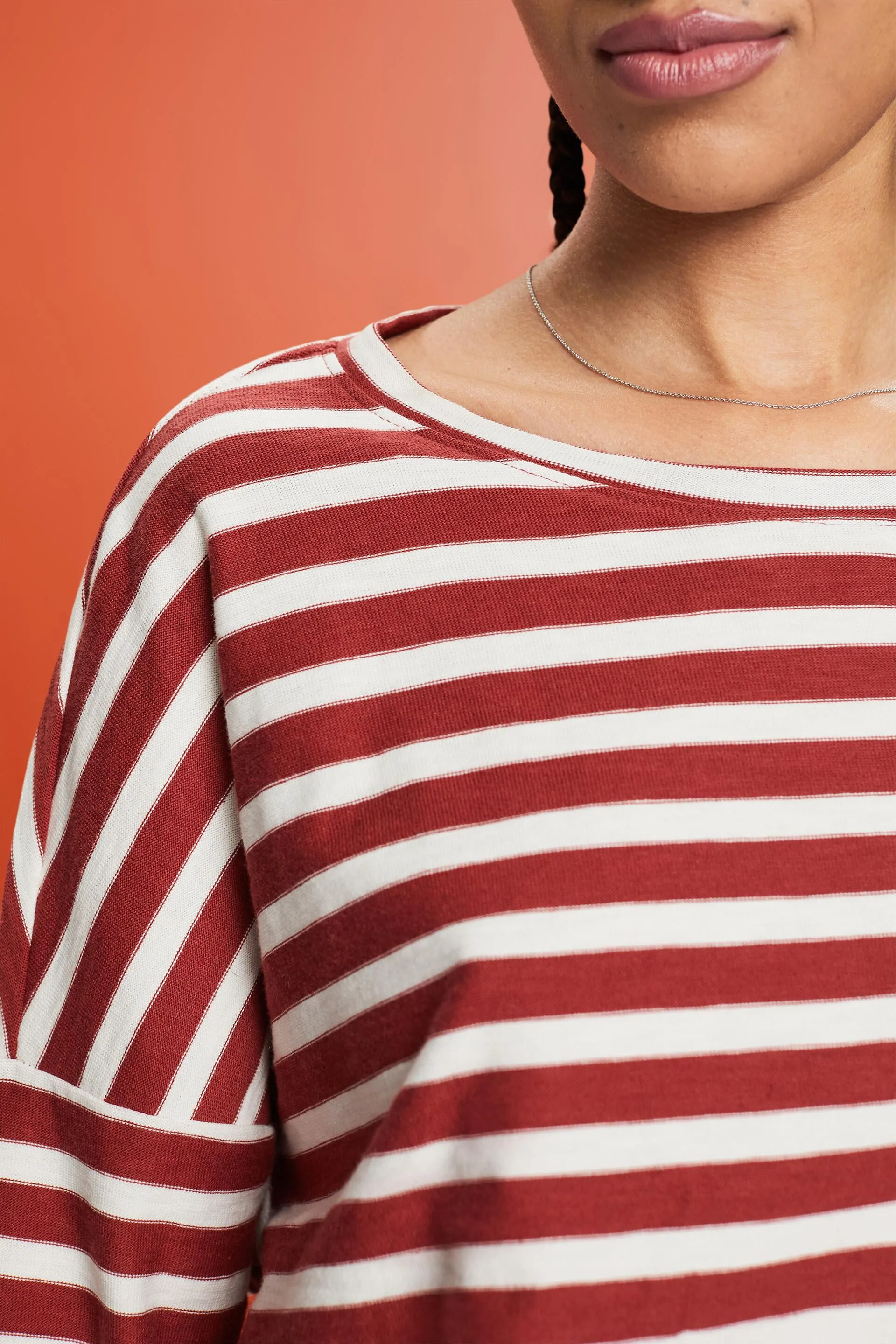 T-shirt a righe in cotone