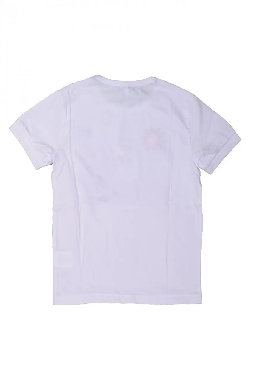 T-shirt Bambino Sun68 Bianco