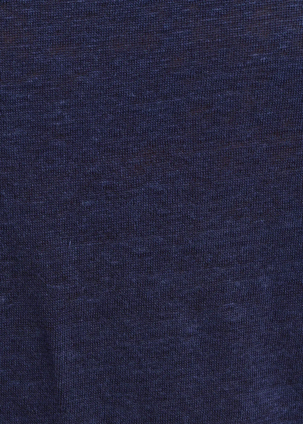 T-shirt bleu marine avec découpe asymétrique en jersey lin