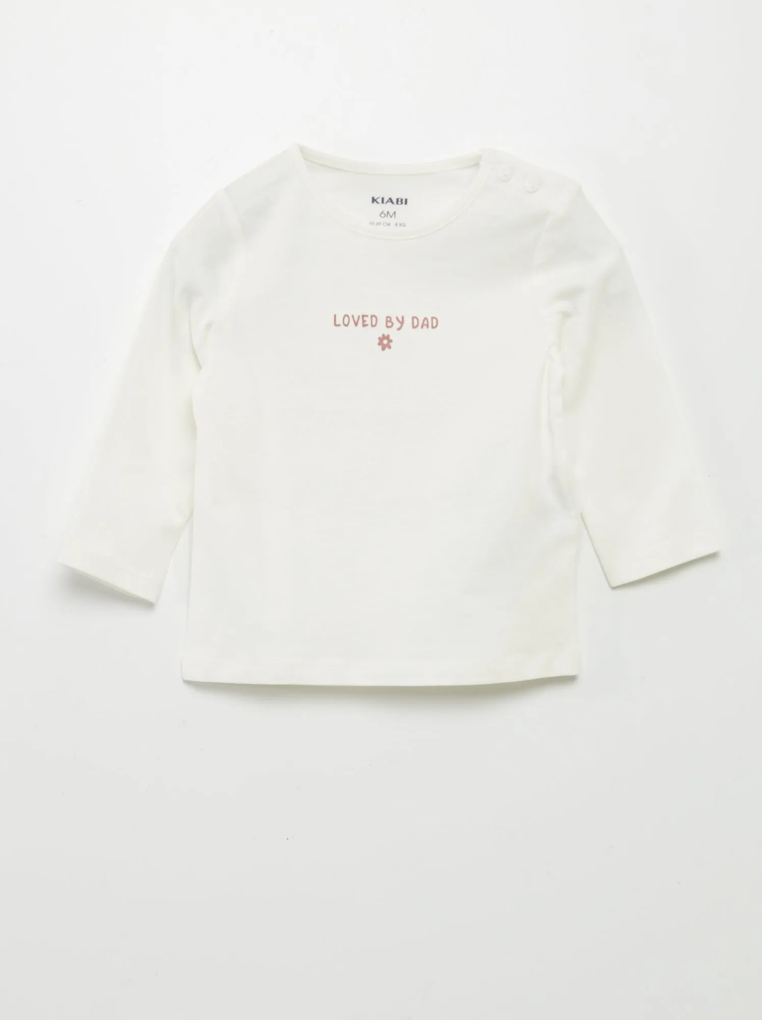 T-shirt con scritta - BIANCO