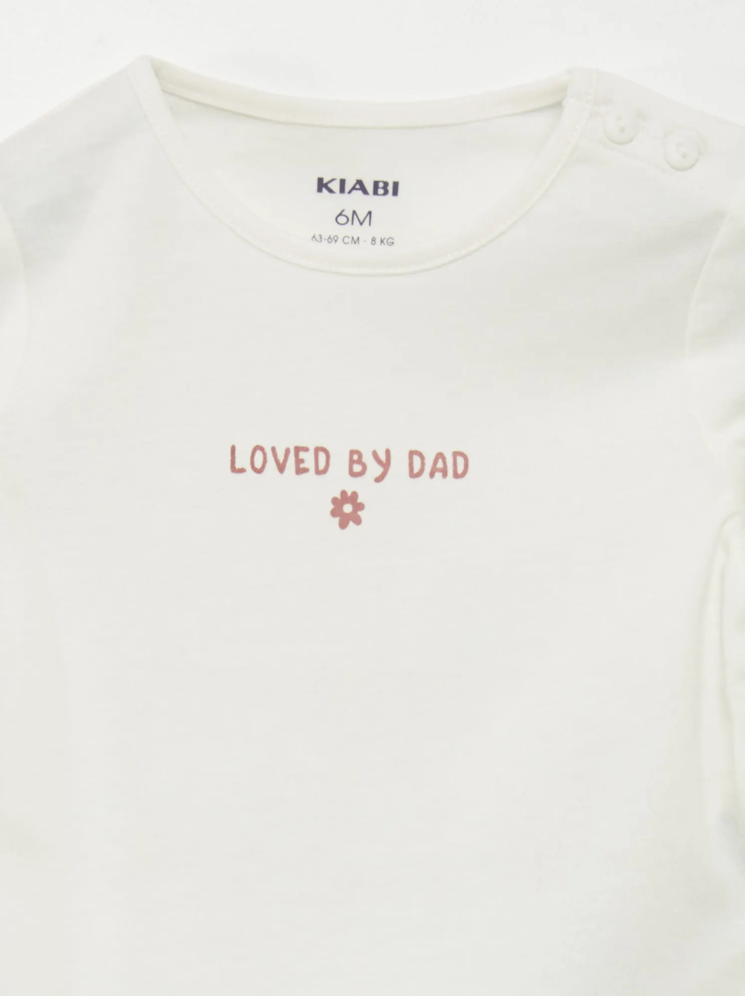T-shirt con scritta - BIANCO