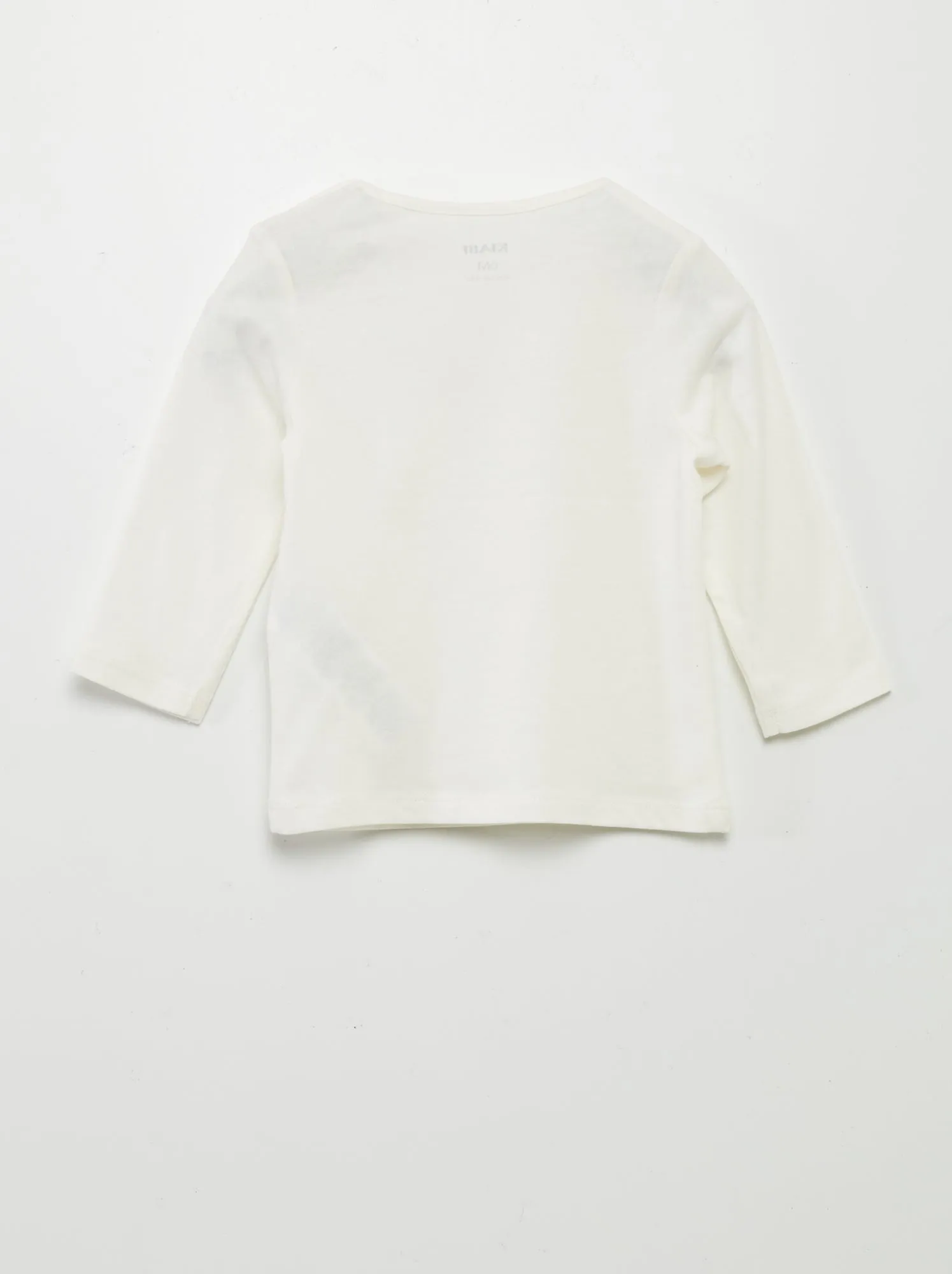 T-shirt con scritta - BIANCO