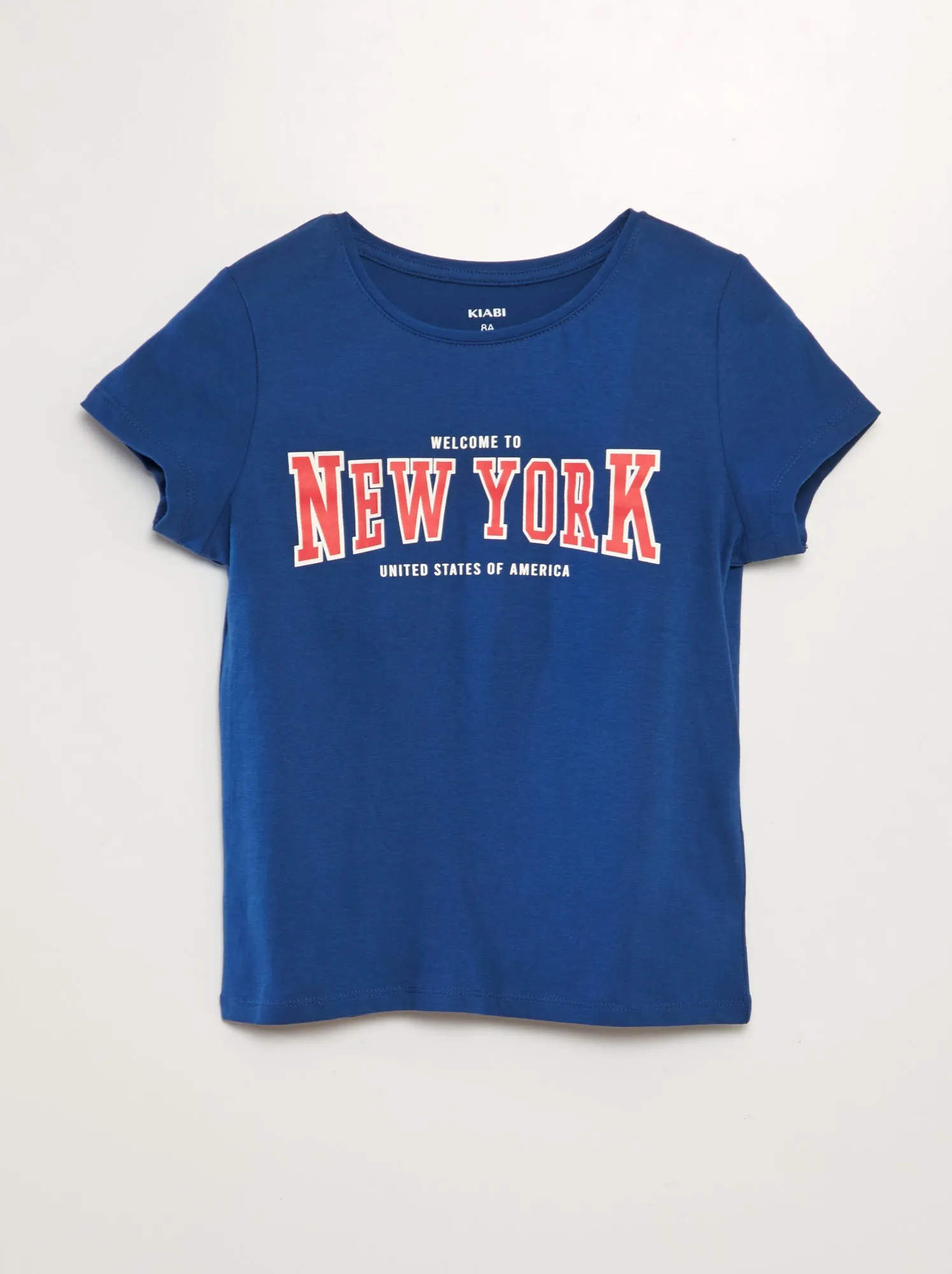 T-shirt con scritta - BLU
