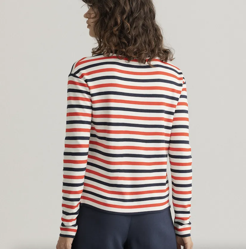 T-shirt Gant Donna a righe Icon G 4204459-620