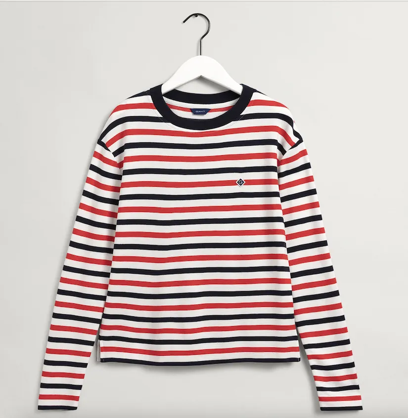 T-shirt Gant Donna a righe Icon G 4204459-620