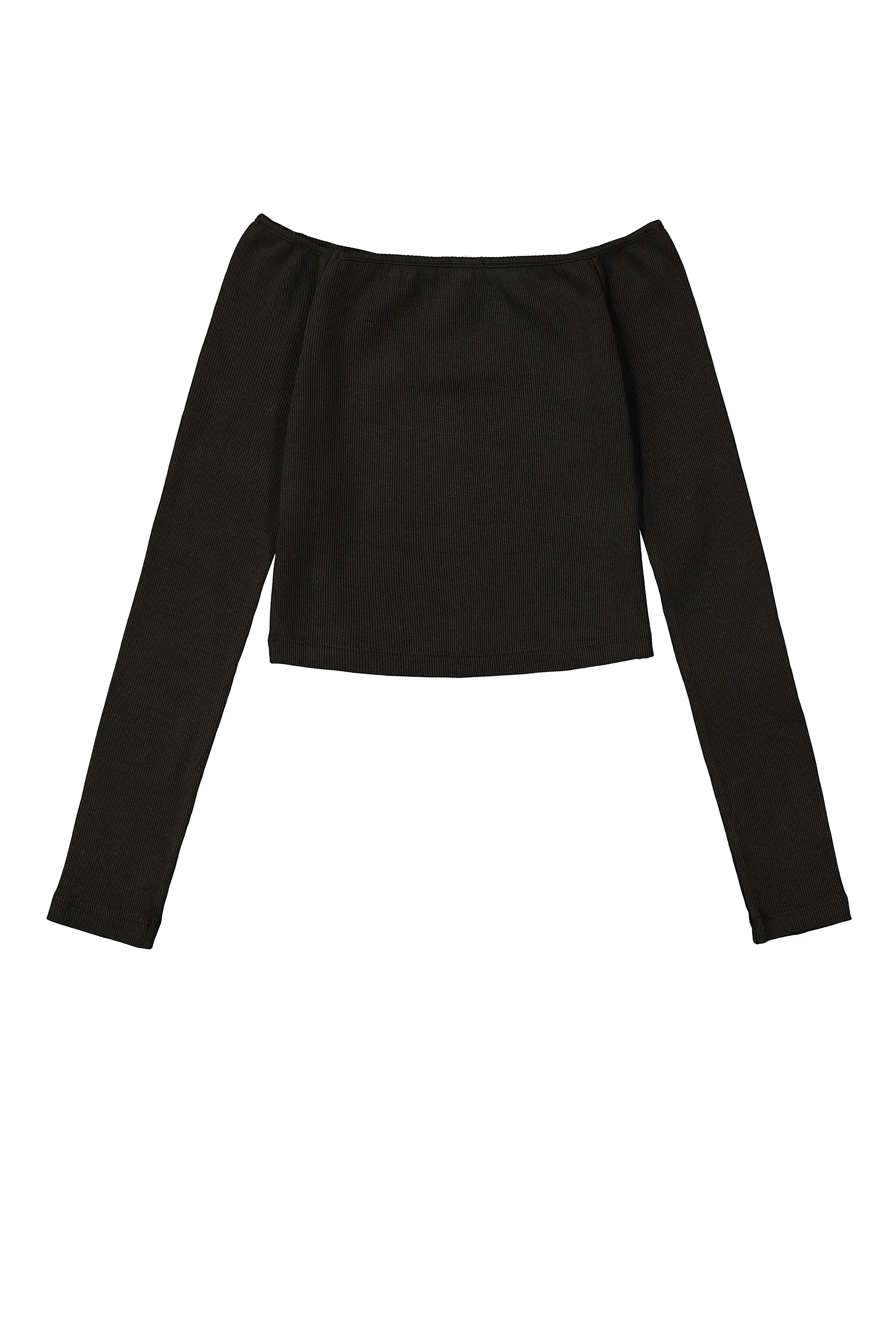         T-SHIRT MANICA LUNGA CROPPED SPALLE SCOPERTE