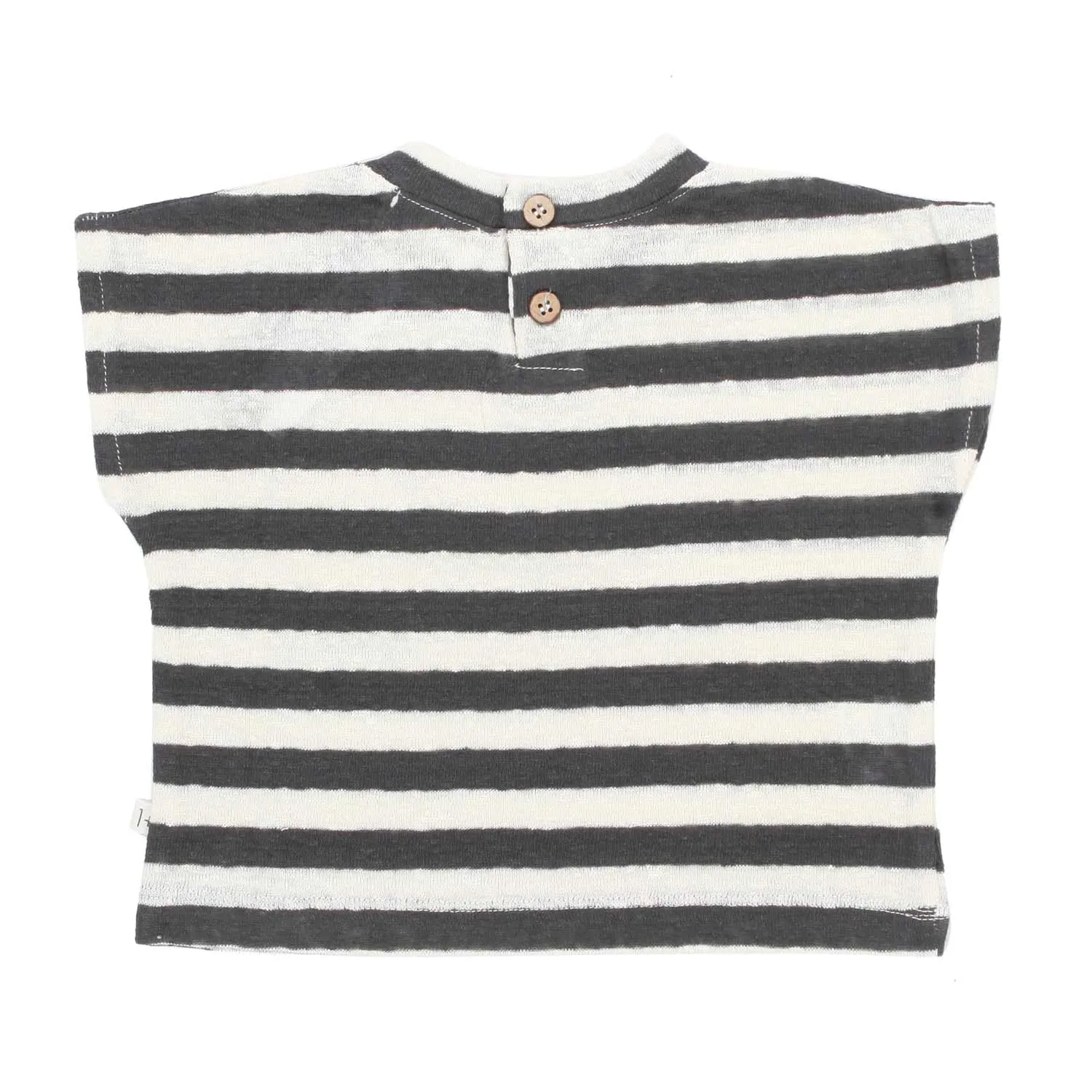 T-Shirt Vicky Grafite A Righe Baby Unisex