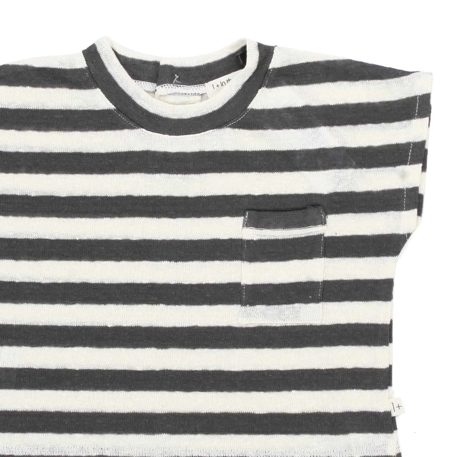 T-Shirt Vicky Grafite A Righe Baby Unisex
