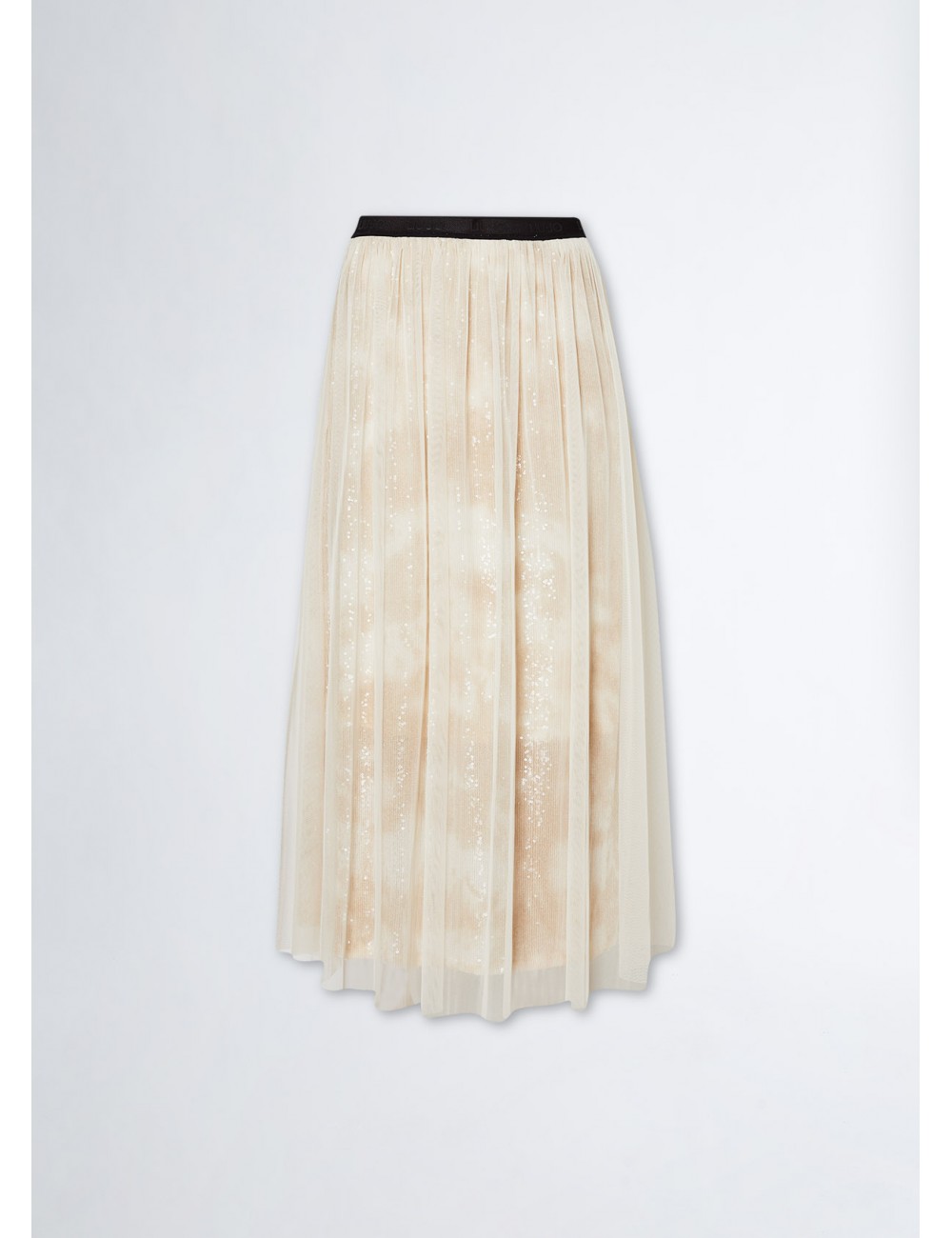 TA4019 GONNA LUNGA JERSEY CON PAILLETTES LIU JO DONNA GONNELLONE SKIRT WOMAN