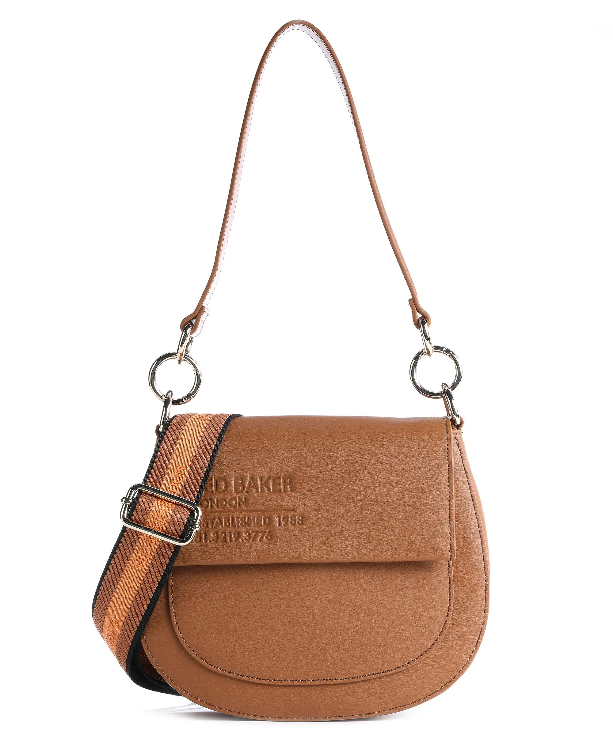  Ted Baker Darcell Borsa a spalla pelle di vacchetta finemente grana noce  