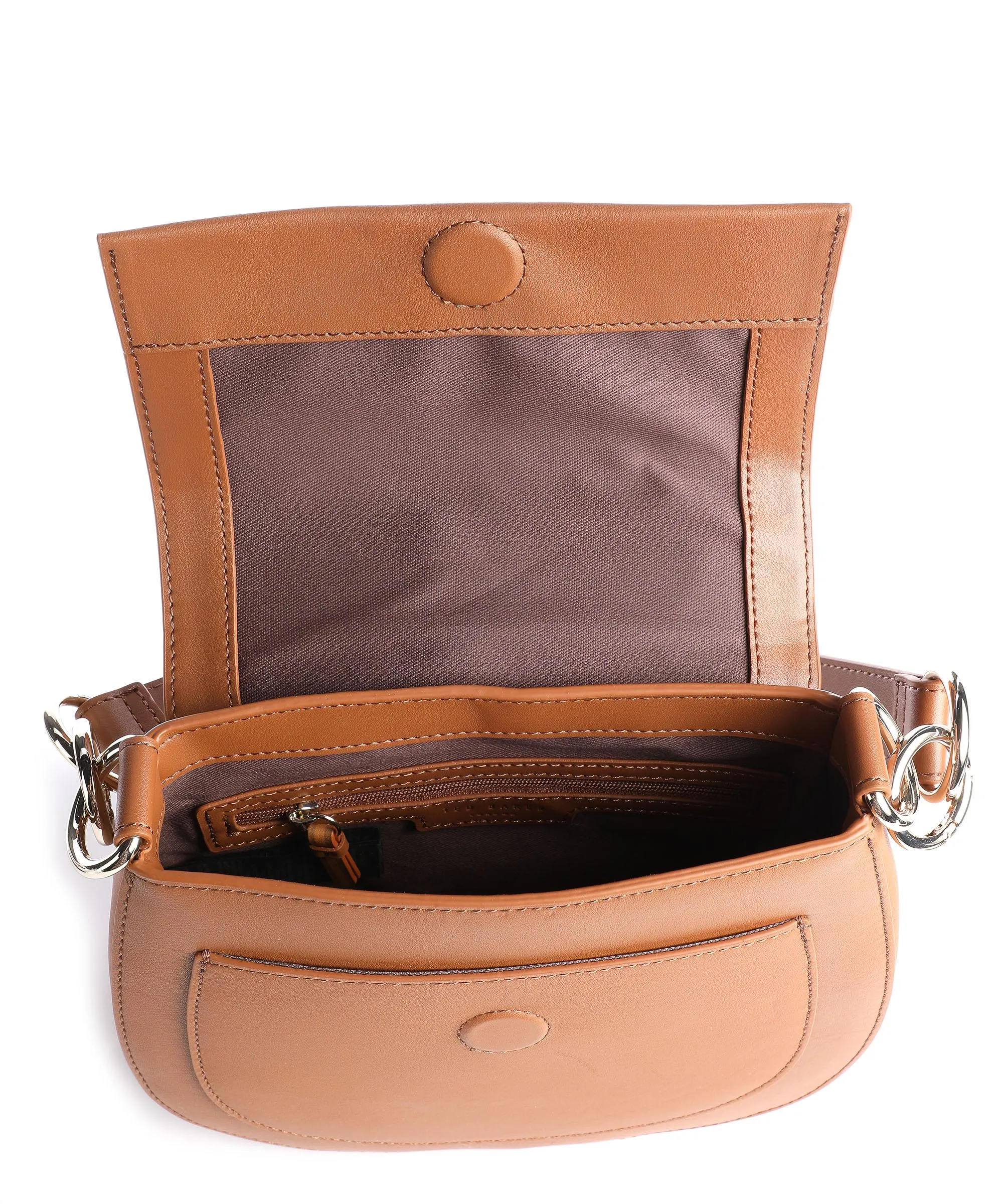  Ted Baker Darcell Borsa a spalla pelle di vacchetta finemente grana noce  