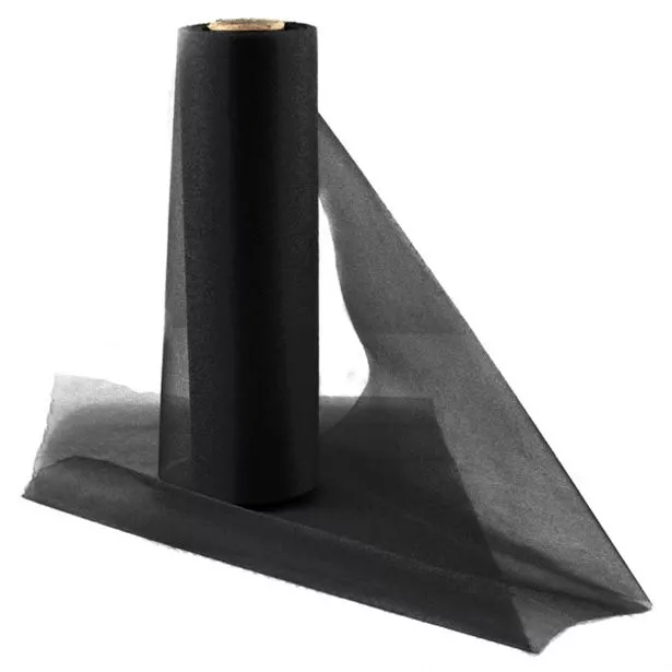 Tessuto organza nero Lucia 25m