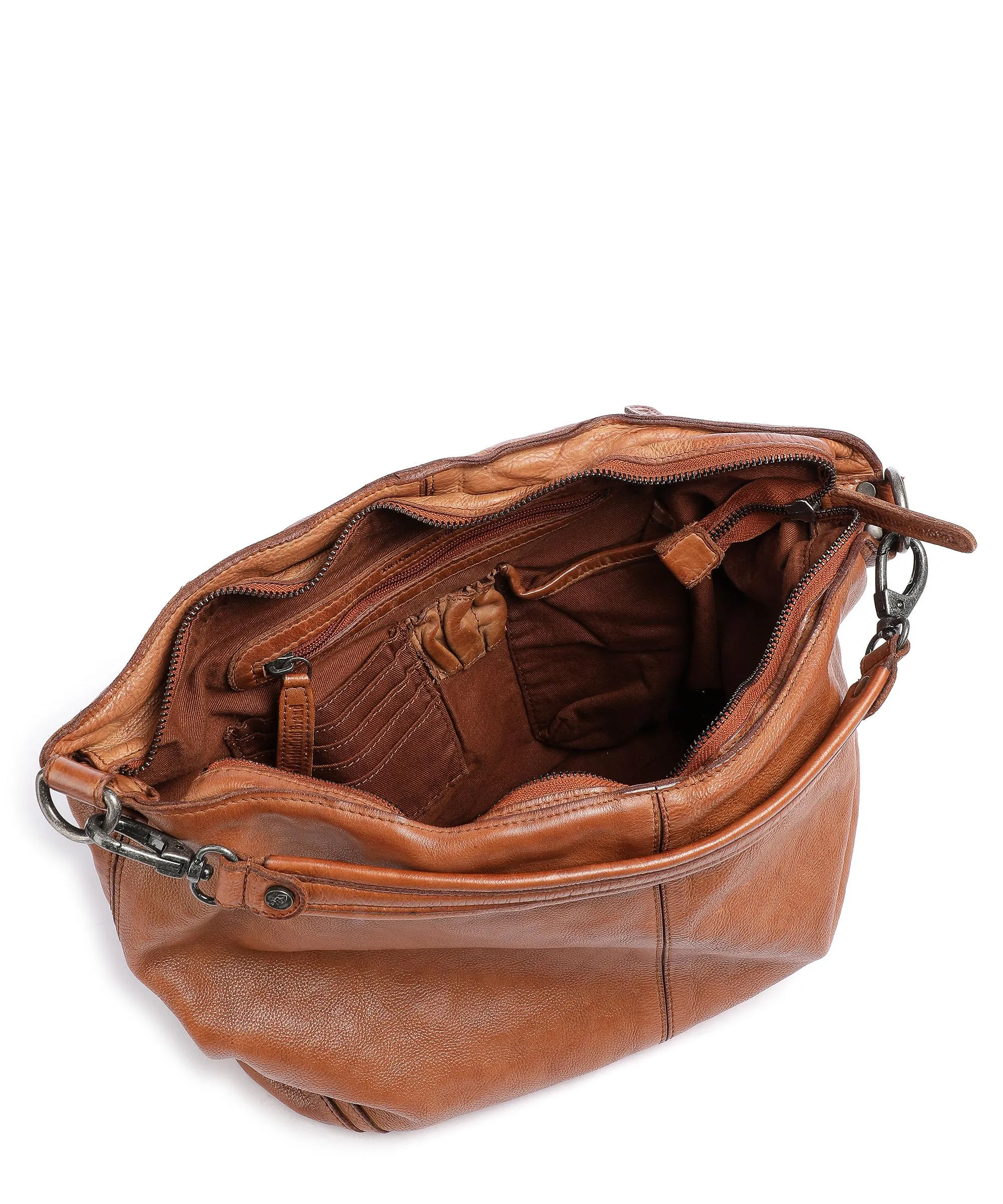  The Chesterfield Brand Abby Borsa hobo pelle di vacchetta grana cognac  