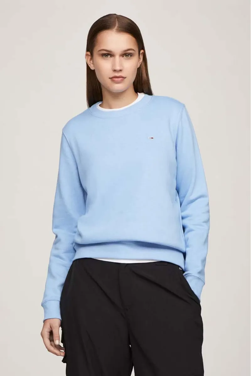 TOMMY HILFIGER FELPA GIROCOLLO JEANSERIA