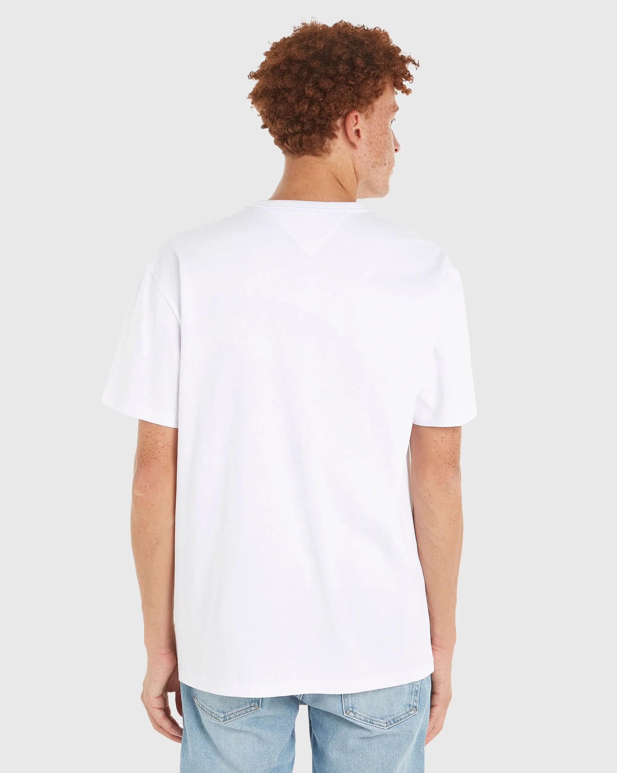 Tommy Hilfiger T-Shirt con Badge Regular Fit Bianco Uomo