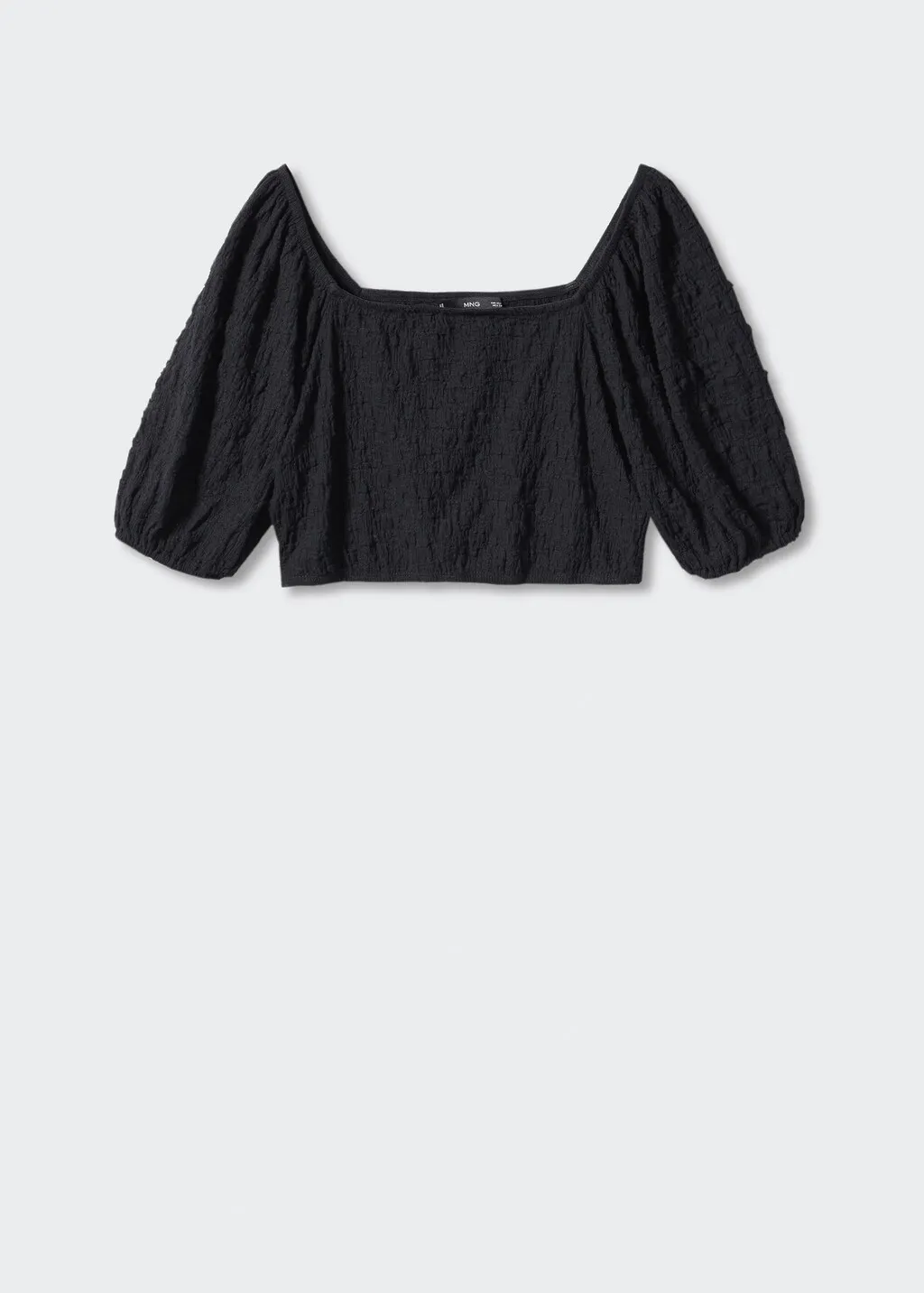 Top cotone testurizzato