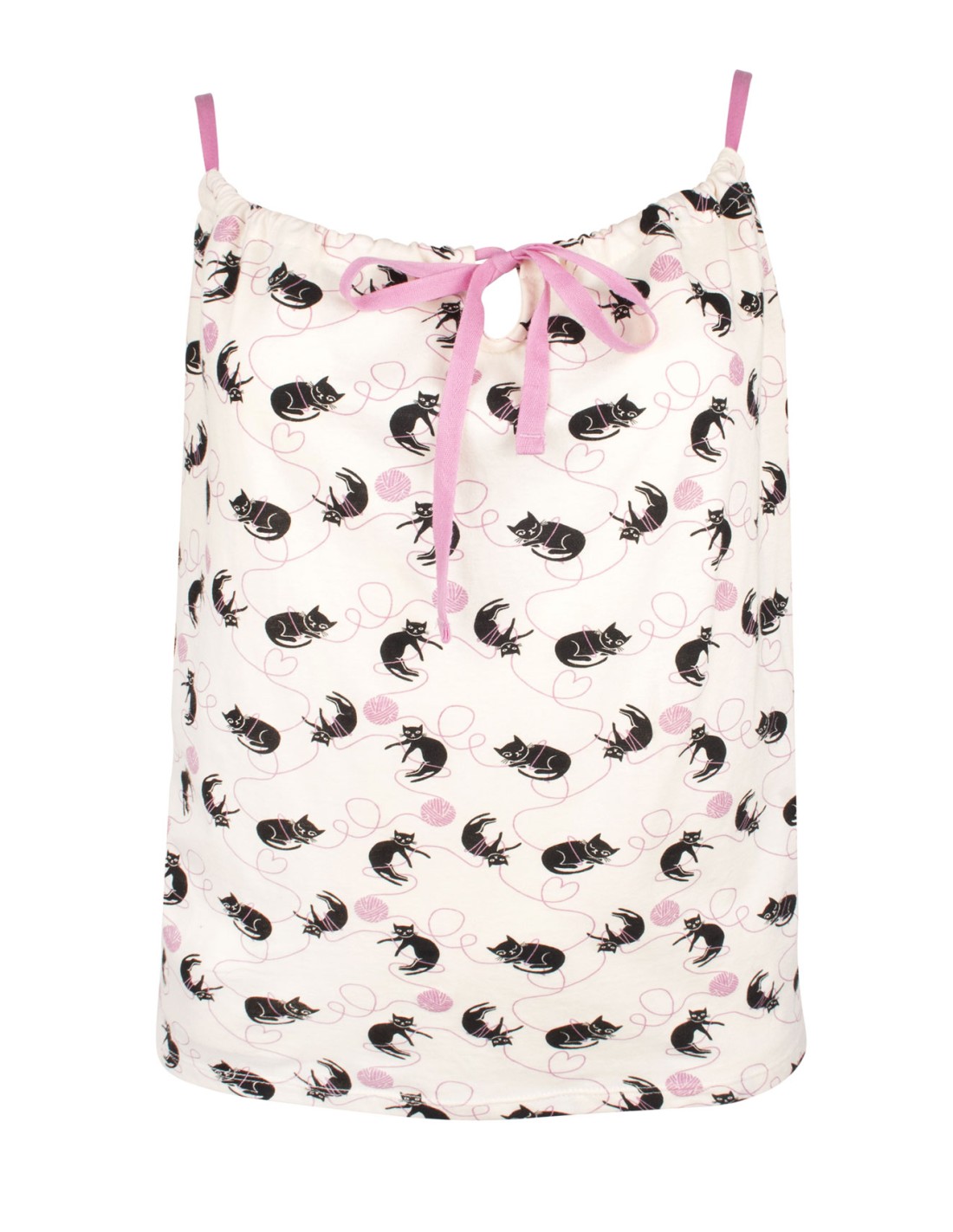 TOP PIGIAMA IN COTONE BIOLOGICO "CAT"