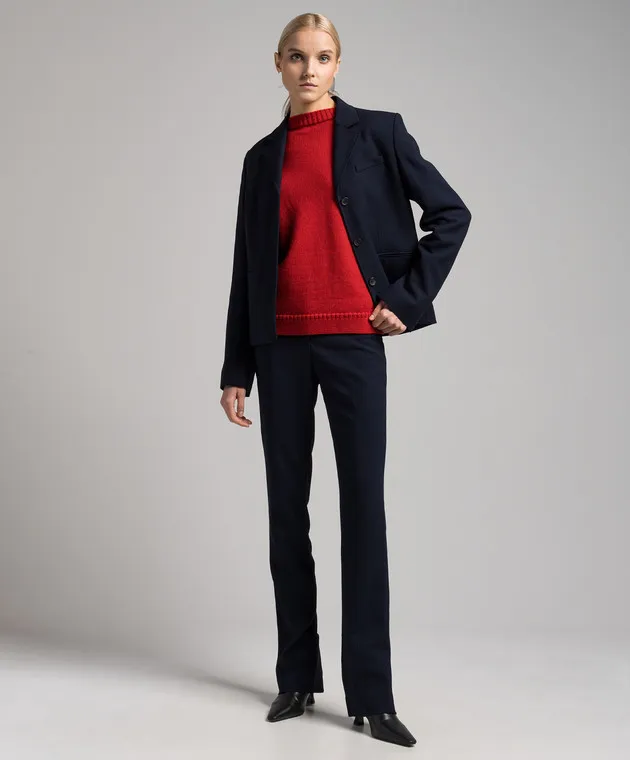 Toteme Maglione rosso realizzato in lana 234WRTWTP164YA0006