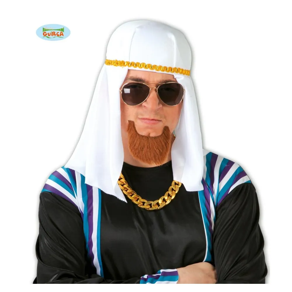 Turbante da Sceicco da adulto per Carnevale e per feste a tema