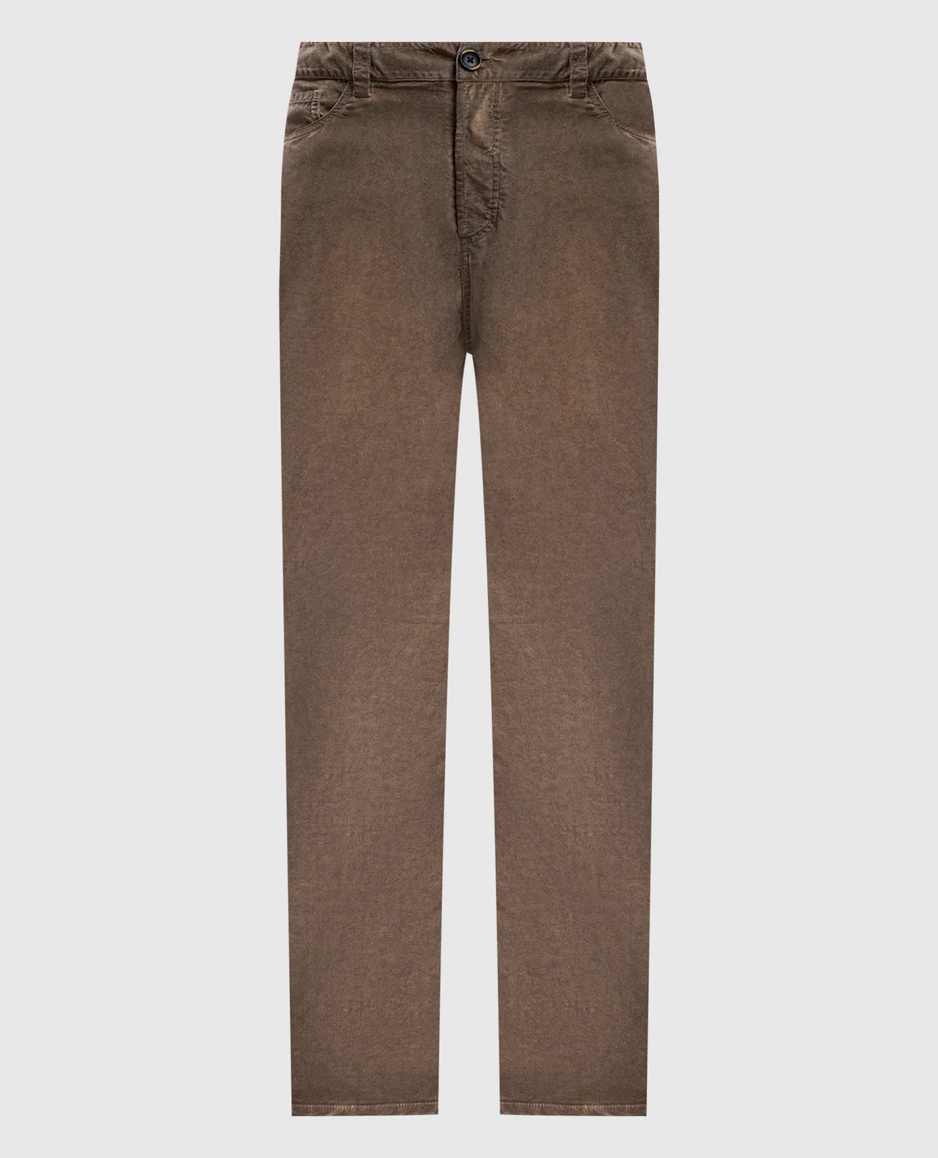 UMA WANG Pantaloni in velluto beige albero UP3034