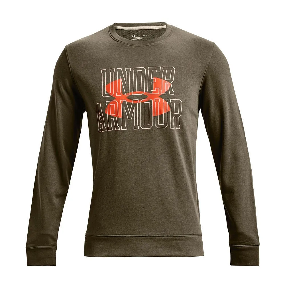      UNDER ARMOUR FELPA GIROCOLLO LOGO RIVAL TERRY  