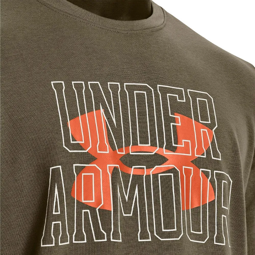      UNDER ARMOUR FELPA GIROCOLLO LOGO RIVAL TERRY  