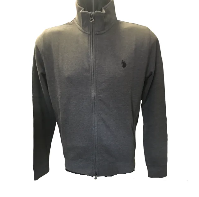 US Polo Assn. Greg 60696 53223 189 Dark Gray Men's Full Zip Sweatshirt
