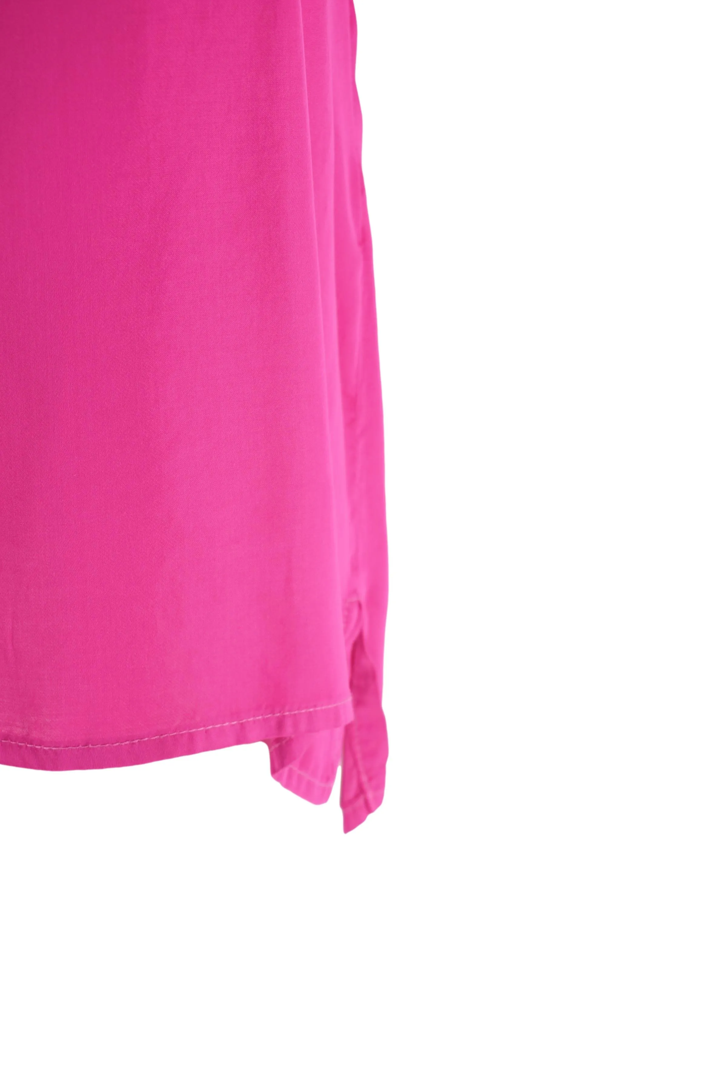 V-Neck Viscose Blouse / Fuchsia
