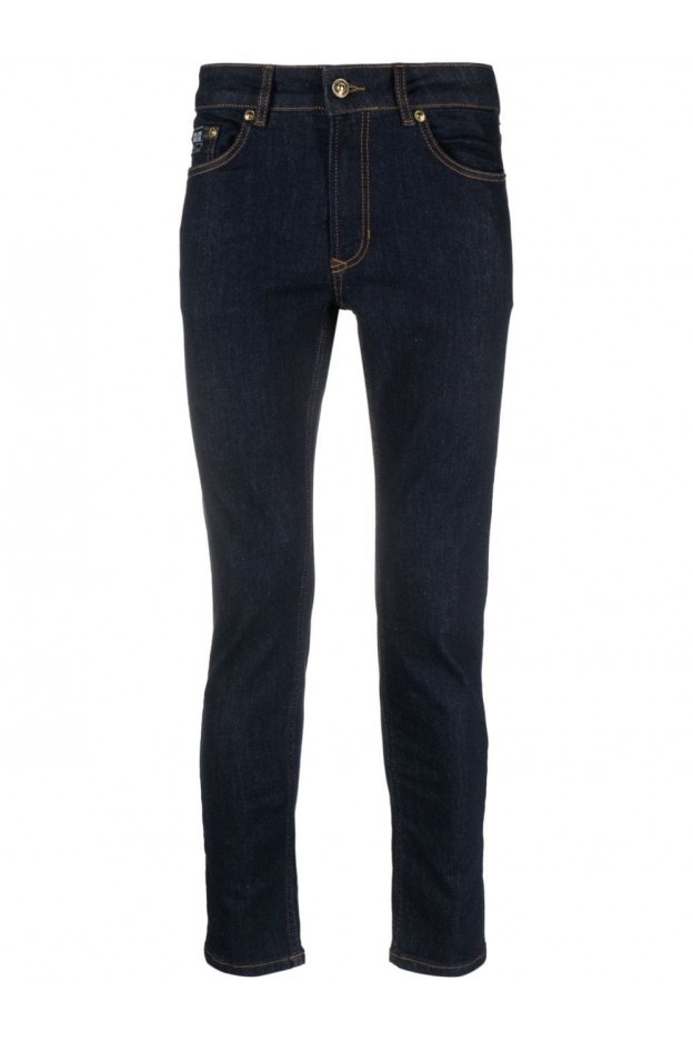 Versace Jeans Couture Jeans skinny con applicazione logo