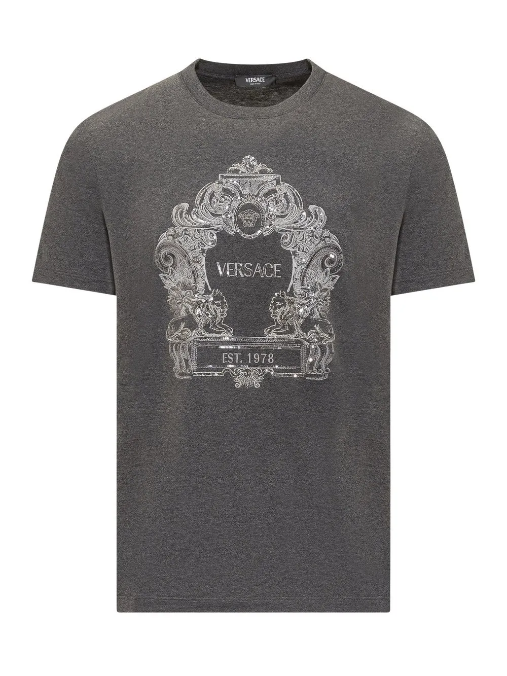 VERSACE T-Shirt Versace Cartouche in Paillettes 