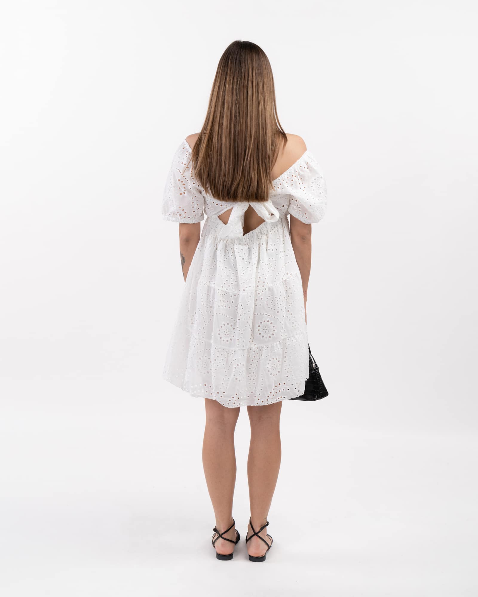 Vestito con ricami - BIANCO