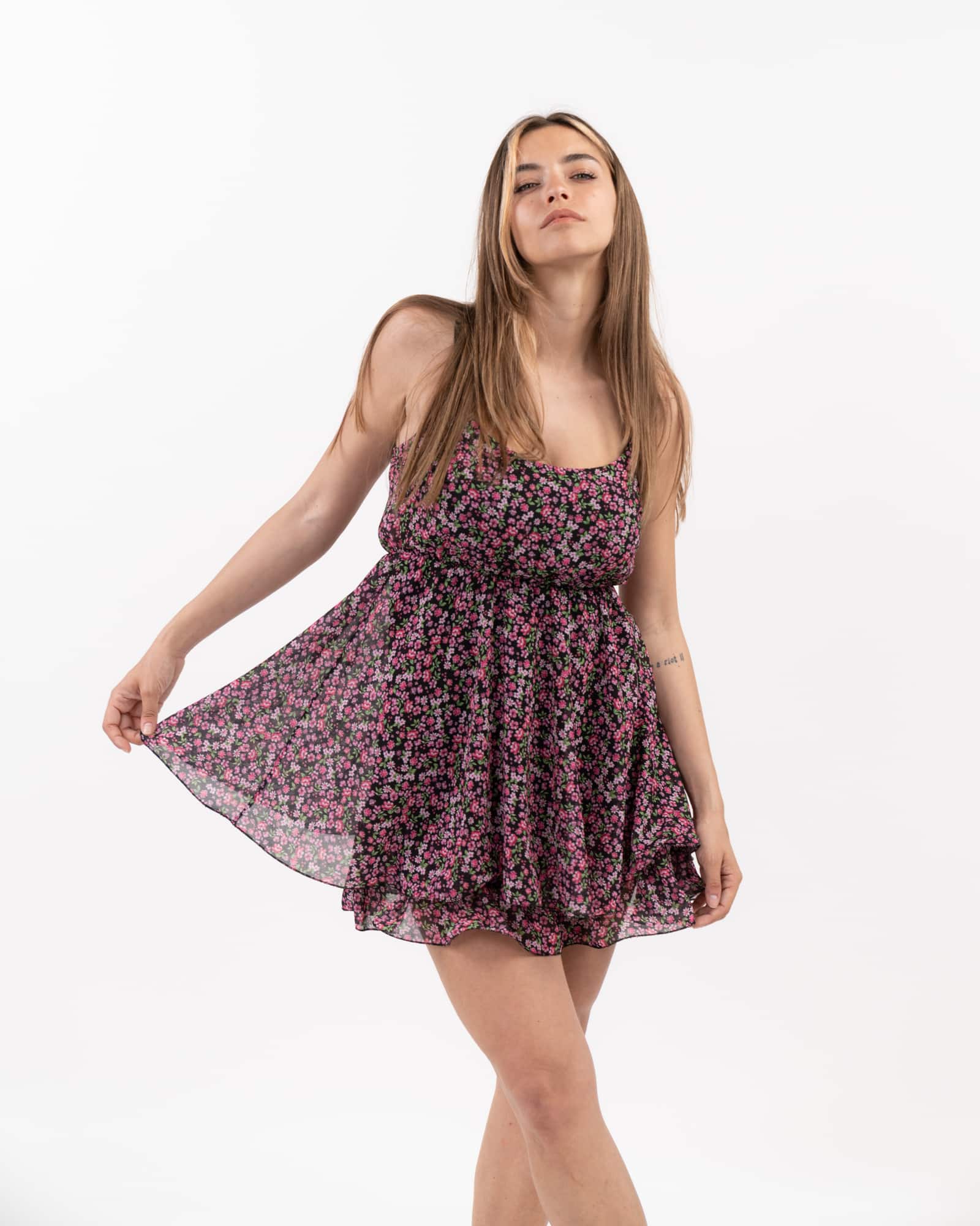 Vestito - NERO FIORI