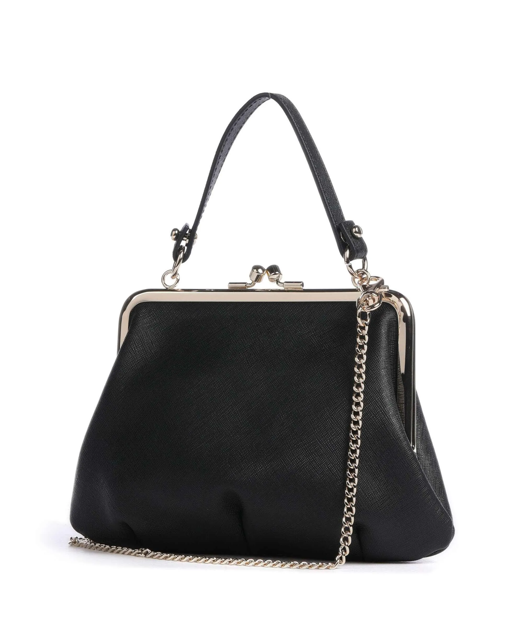  Vivienne Westwood Granny Saffiano Frame Borsa a tracolla pelle di vacchetta saffiano nero  