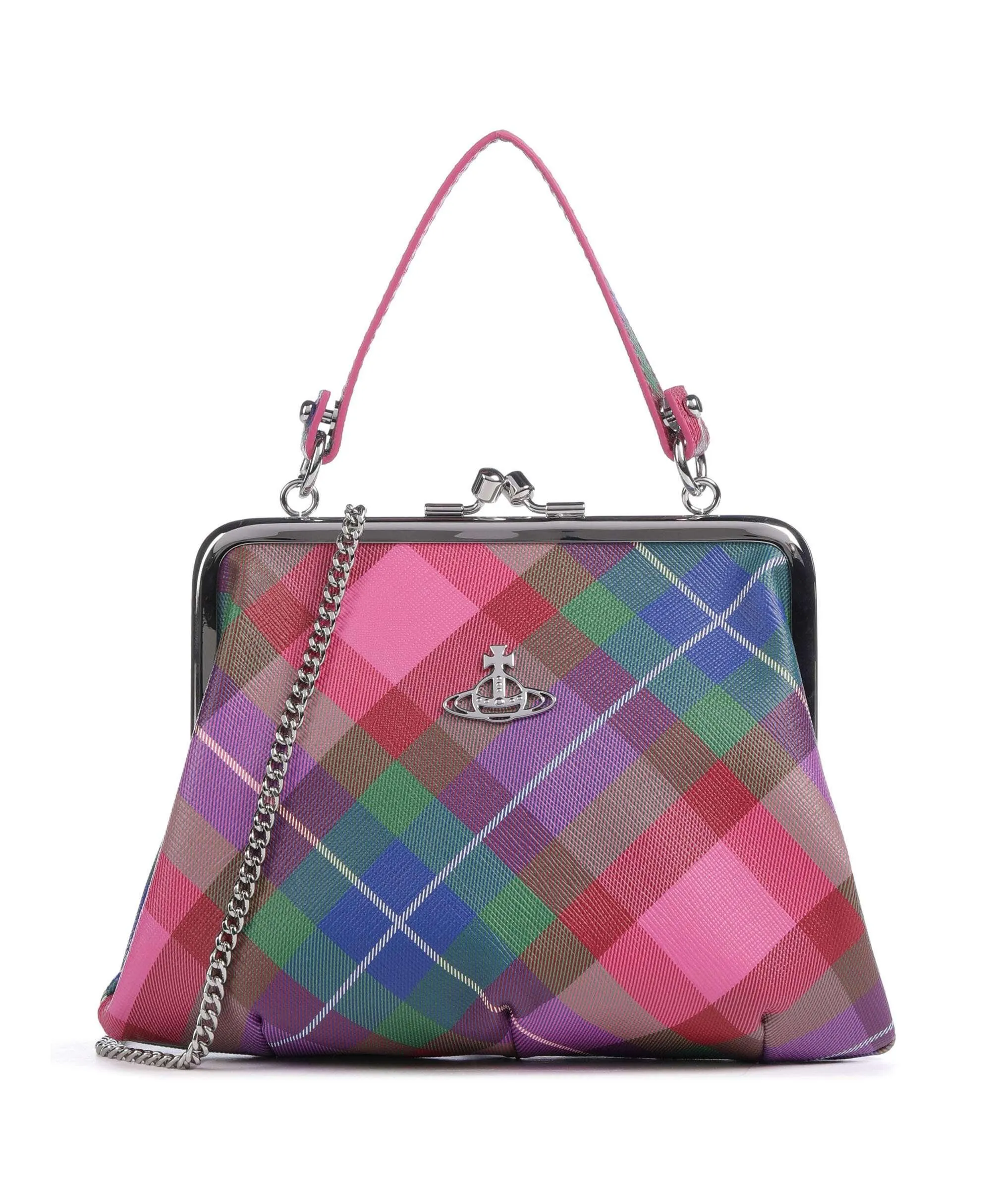  Vivienne Westwood Granny Saffiano Frame Borsa a tracolla pelle sintetica multicolore  