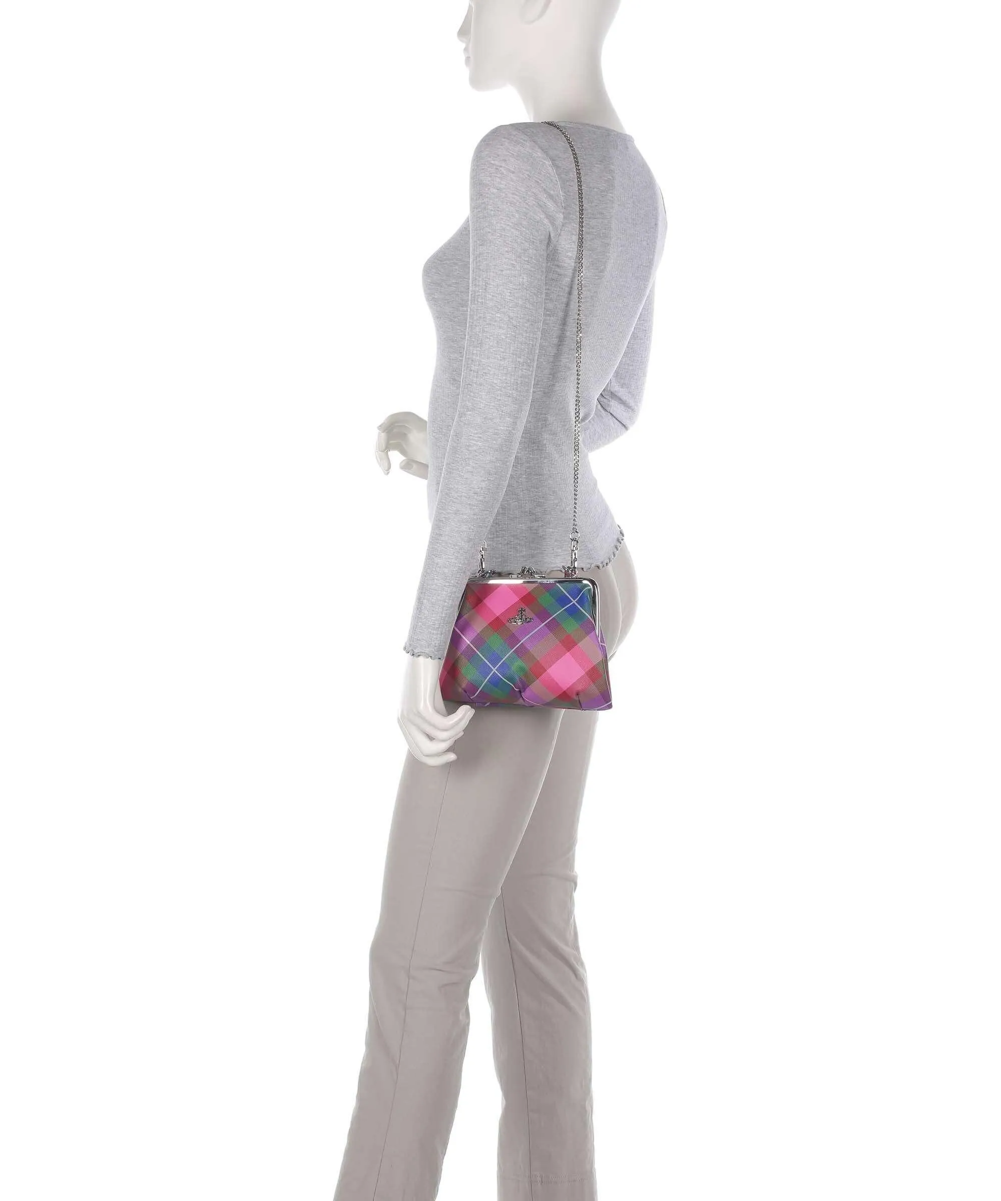  Vivienne Westwood Granny Saffiano Frame Borsa a tracolla pelle sintetica multicolore  