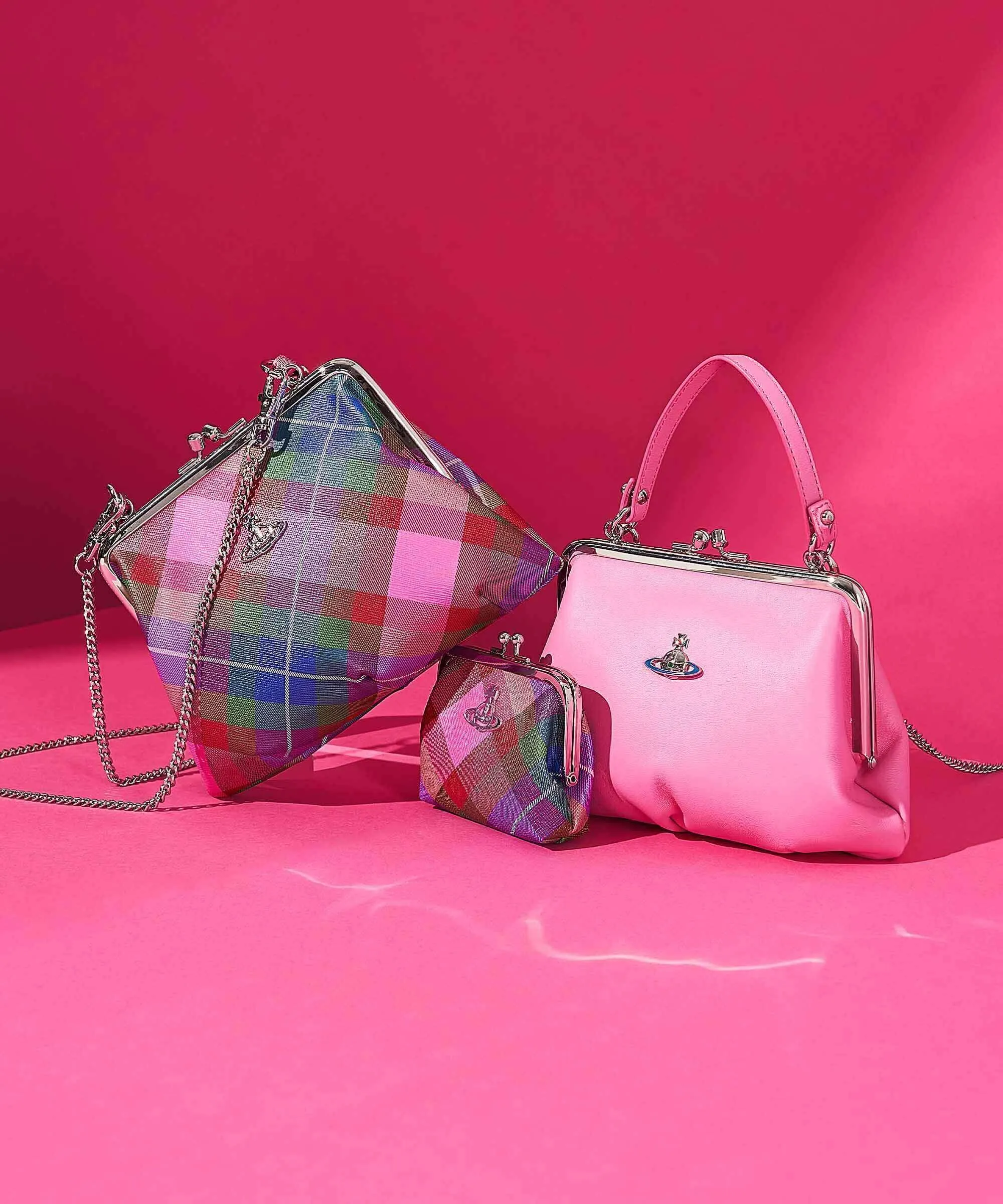  Vivienne Westwood Granny Saffiano Frame Borsa a tracolla pelle sintetica multicolore  