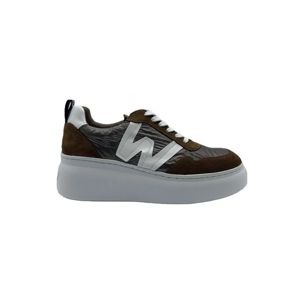 WONDERS Sneaker Bassa Donna - A-2605 Marrone  